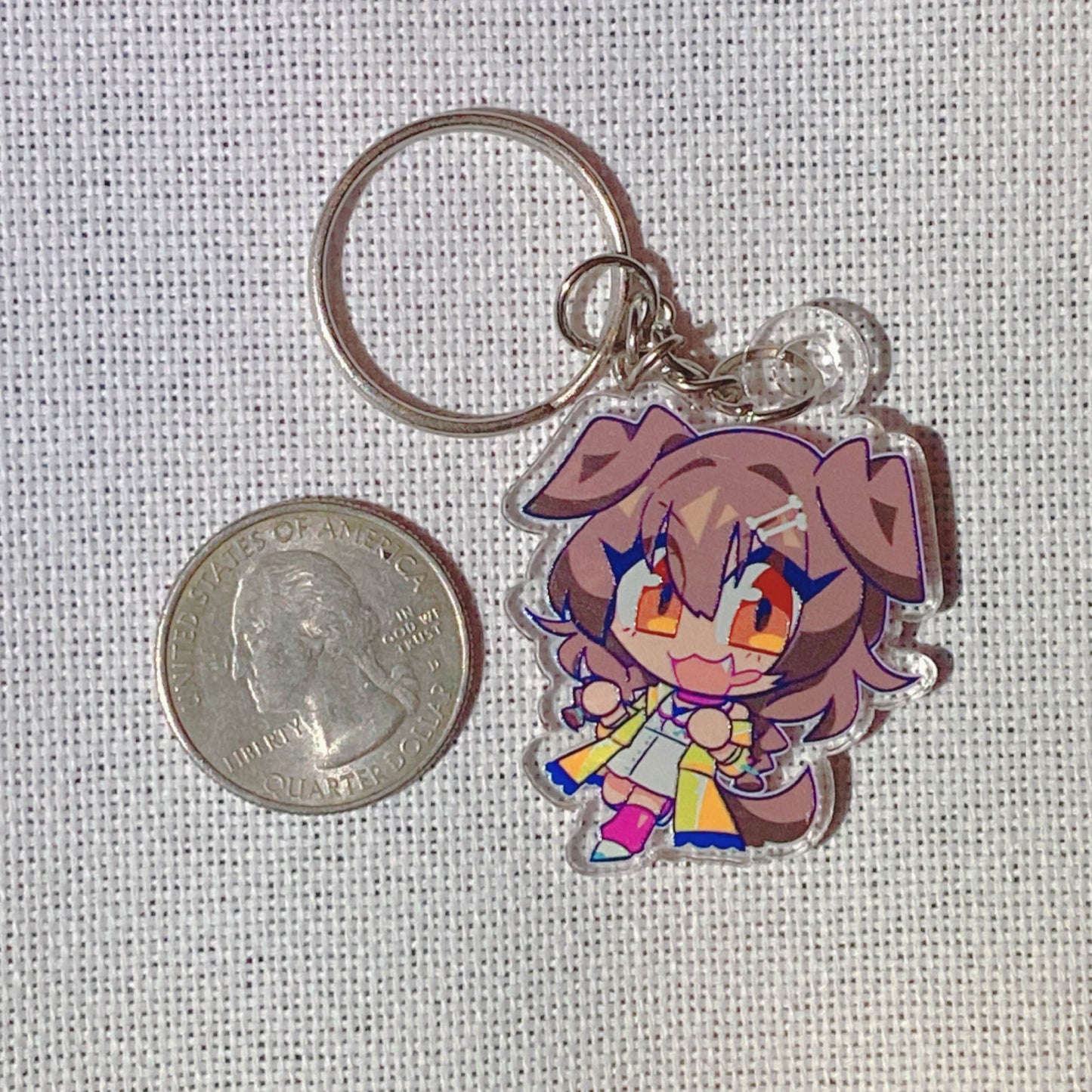 Vtuber Dog girl keychain